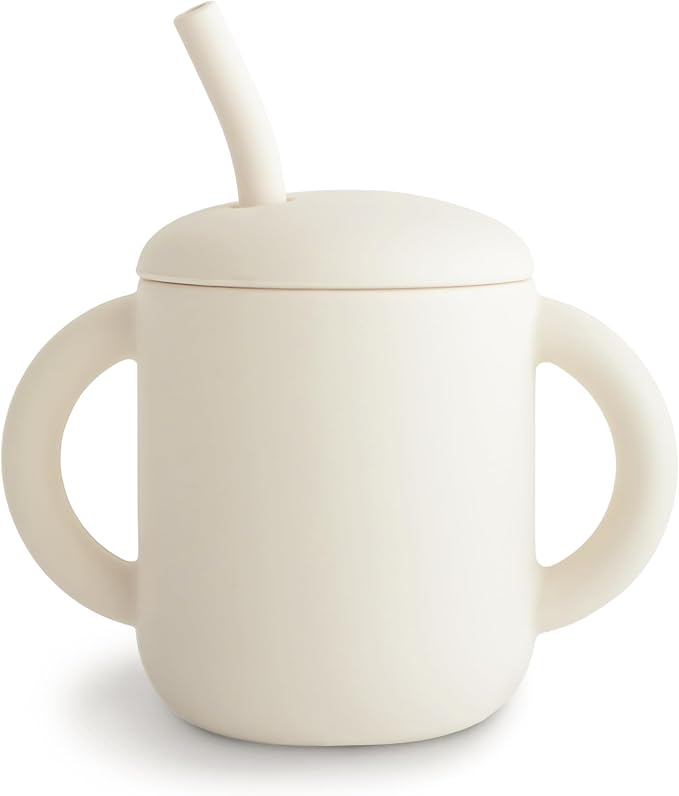 mushie 100% Silicone Training Cup & Straw by mushie