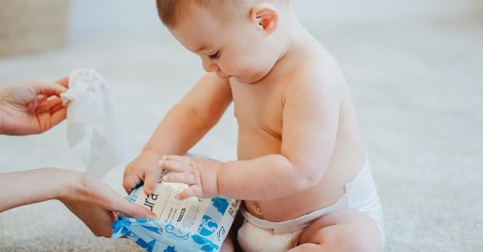 Pura Flushable Toddler Wipes 10 x 60 Wipes, 100% Plastic Free, 99% Water - Image 8