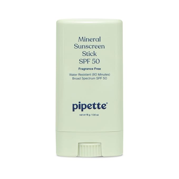 Pipette Baby Mineral Sunscreen Stick SPF 50, Broad Spectrum Sunblock by Pipette