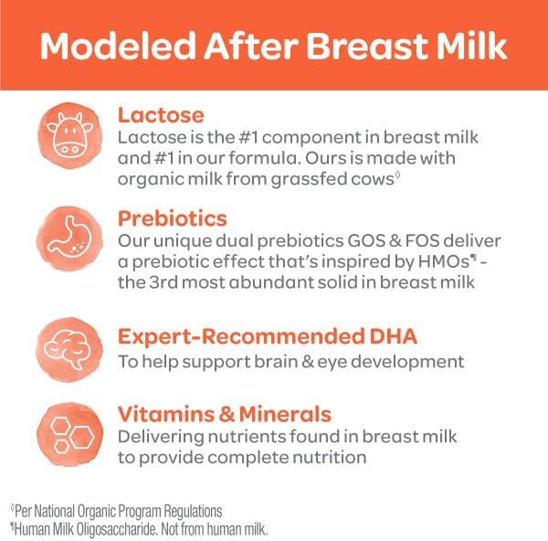 Happy Baby Organics Stage 1 Infant Formula, 0-12 Months, Milk Based Organic - Image 4