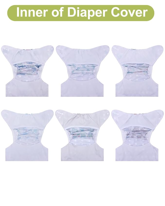 babygoal Cloth Diaper Covers 6 Pack - Image 7