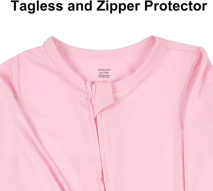 Aablexema Baby Footless Pajamas Zipper - Image 4