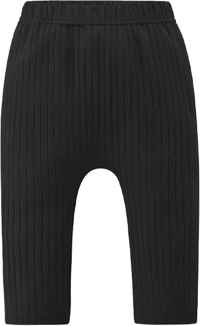 Baby and Toddler Girl's 5 Pack Cotton Ribbed Pull On Pants Leggings 0-4 Years - Image 2