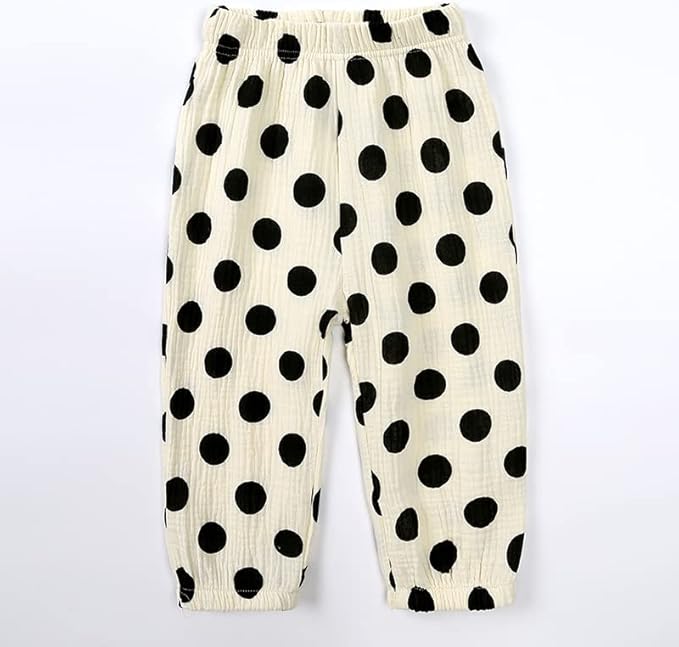 MYGBCPJS Baby Boys Girls Cotton Linen Trousers Kids Casual Ankle Pants Loose - Image 3