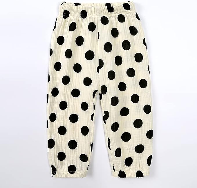 MYGBCPJS Baby Boys Girls Cotton Linen Trousers Kids Casual Ankle Pants Loose - Image 5