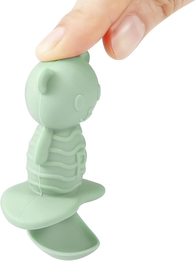 PandaEar 6 Pack Baby Led Weaning Spoons Forks 6+ Months | Silicone Baby Spoons - Image 7