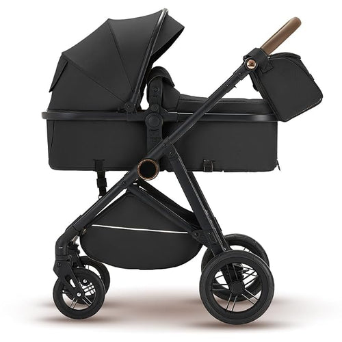 2 in 1 Baby Stroller, High Landscape Infant Stroller Pram Foldable Pushchair by wisesonle