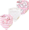 JN&LULU 3 Pack Newborn Baby Bibs Bandana Drool Bibs by JNLULU