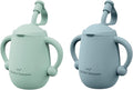 Cuddle Campus Pack of 2 Silicone Baby Training Cup, Shatterproof Toddler Sippy by CuddleCampus