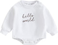 VISGOGO Newborn Infant Baby Boy Girls Oversized Romper Little Dude Sweater by VISGOGO