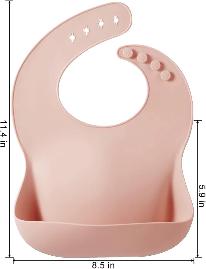 PandaEar Silicone Baby Bibs Set of 3 - Image 2
