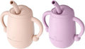 Cuddle Campus Pack of 2 Silicone Baby Training Cup, Shatterproof Toddler Sippy by CuddleCampus