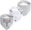 JN&LULU 3 Pack Newborn Baby Bibs Bandana Drool Bibs by JNLULU