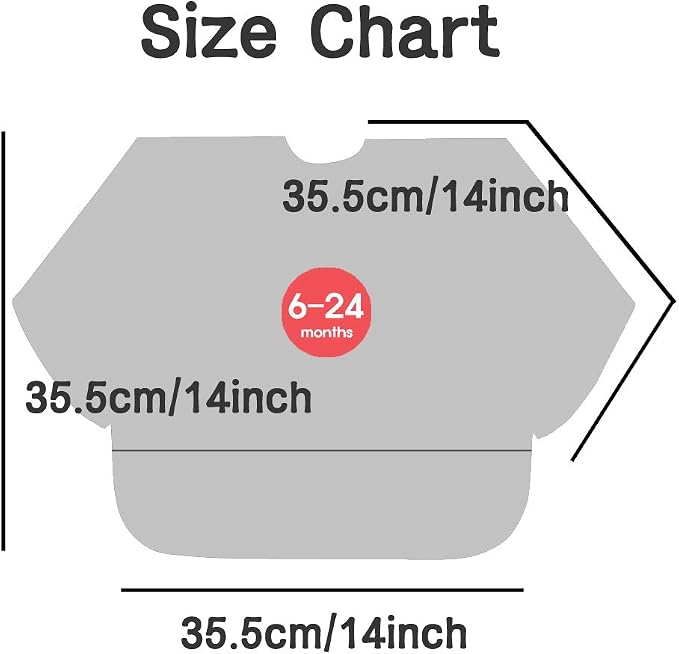 Long Sleeve Waterproof Bib for Toddlers – Feeding Smock for Baby Mealtime - Image 6