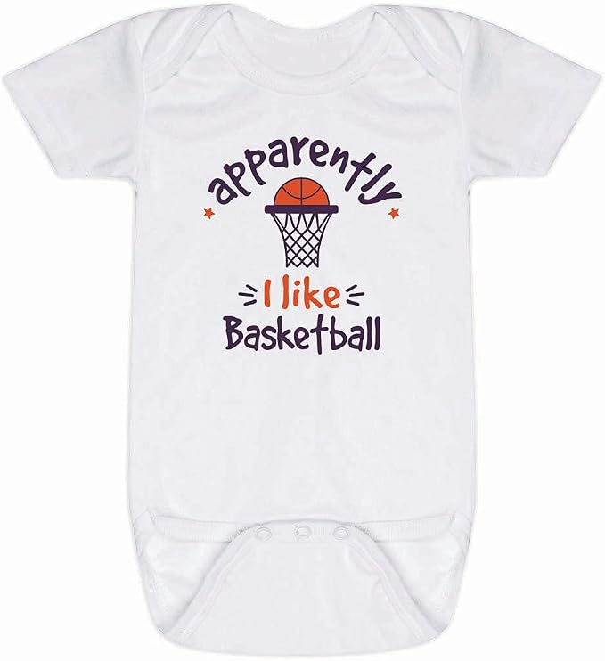 ChalkTalkSPORTS Basketball Baby & Infant One Piece | Basketball Theme Bodysuits by ChalkTalkSPORTS