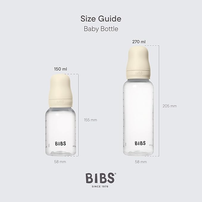 BIBS Baby Bottle 9 oz / 270 ml Natural Rubber Latex Nipple - Image 3