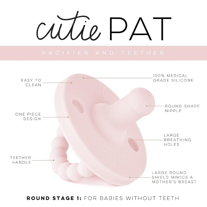 Ryan & Rose Cutie PAT All-in-One Pacifier and Teether Massaging Teething Ring - Image 2