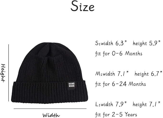 JANGANNSA Simple Knitted Baby Beanie Hip-Hop Boys Winter Hat Toddler Kids Bonnet - Image 5