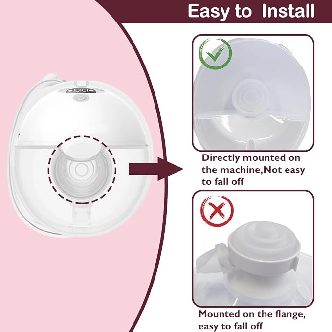 4PCS Diaphragm Compatible with Momcozy M5 Wearable Breast Pump, Silicone - Image 4