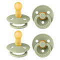 BIBS Pacifiers - Colour 4-Pack | BPA Free Baby Pacifier | Round Nipple Binkies by BIBS