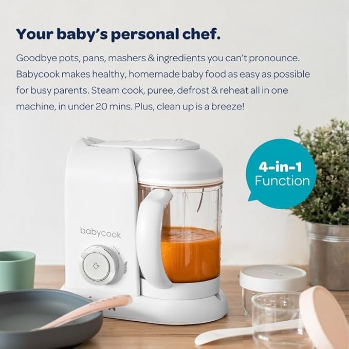 BEABA Babycook Solo 4 in 1 Baby Food Maker, Baby Food Processor Baby Food - Image 6