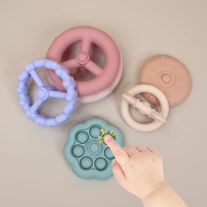 Baby Bear Teething & Stacking Toy Set - Image 3