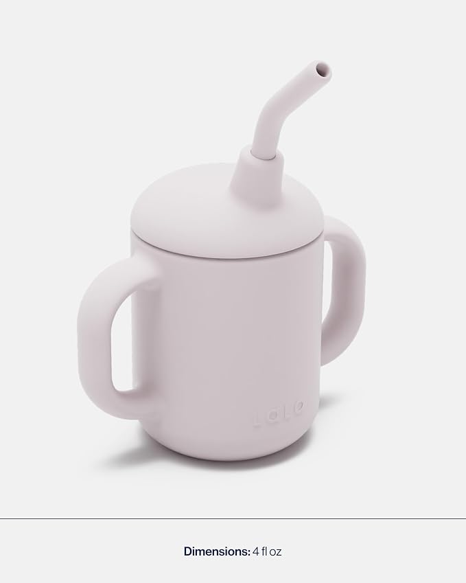 Lalo Little Cup, Non-Toxic Silicone Straw Cup - Image 4