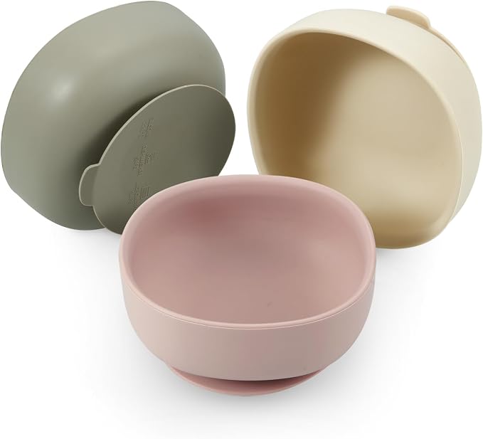 PandaEar 3 Pack Silicone Suction Bowls by PandaEar