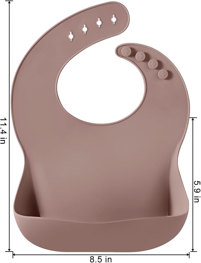 PandaEar 3 Pack Silicone Bibs for Babies - Image 3