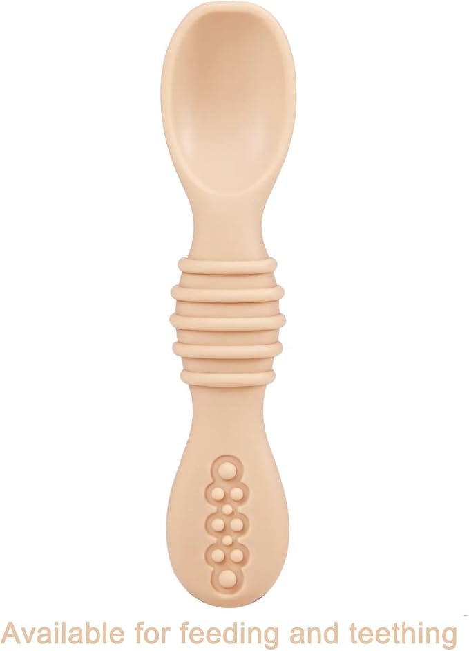 PandaEar 7 Pack Baby Led Weaning Spoons| Silicone Baby Spoons Self Feeding - Image 8
