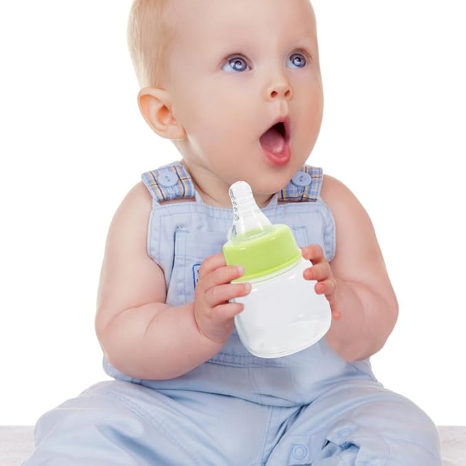 Kisangel Mini Baby Bottles 3pcs Baby Bottle Plastic Travel Food Feeder - Image 8