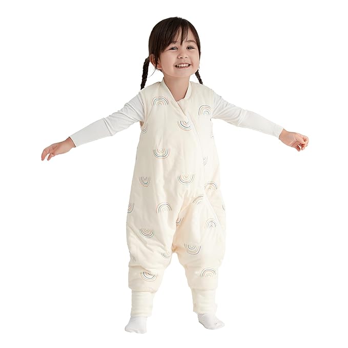 Duomiaomiao 2.5 TOG Toddler Sleep Sack 6-12 Months 100% Cotton Winter Side Open by DuoMiaoMiao
