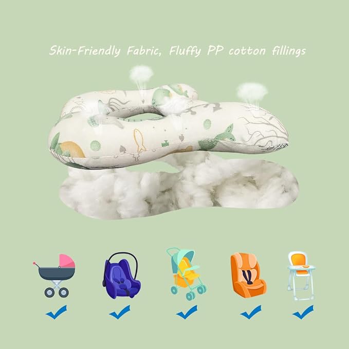 Baby Neck Pillows, Comfortable Baby Travel Head Neck Support Pillow - Image 5