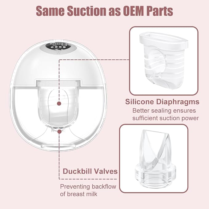 6pcs Duckbill Valves and 4pcs Silicone Diaphragms Compatible - Image 3