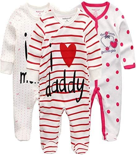 Kiddiezoom Baby and Toddler Boys'Snug Fit Footed One-Piece Romper Jumpsuit by Kiddiezoom