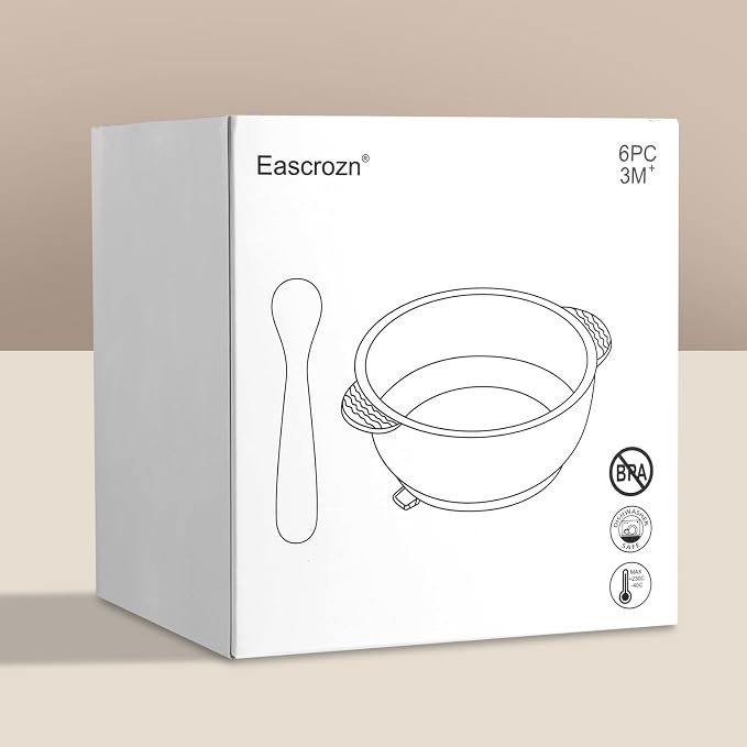 Silicone Baby Feeding Set, 3 Pack Baby Bowls - Image 7
