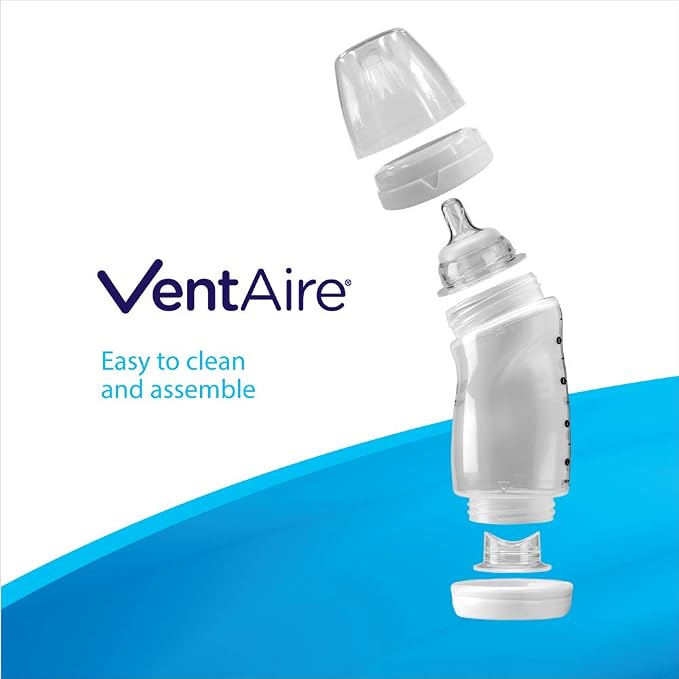 Playtex Baby VentAire Bottle, Helps Prevent Colic and Reflux, 6 Ounce Bottles - Image 4