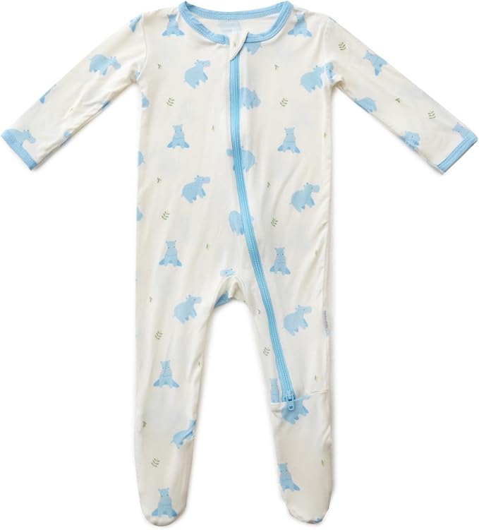 Bamboo Little Soft Baby Footie Pajamas, Baby Clothes, Newborn Sleepers by BambooLittle