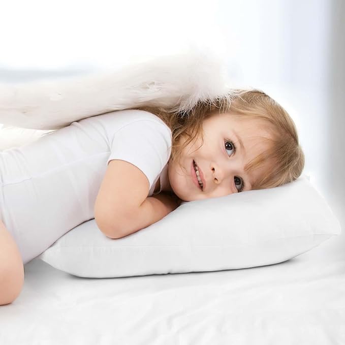 Nestl 4 Pack Toddler Pillow for Sleeping 13 x 18, Small Kids Pillow for Travel - Image 8