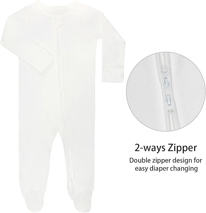 GUISBY Long Sleeve Baby Footed Pajamas - Image 3