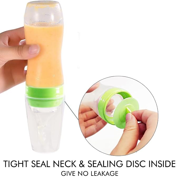 Matyz 2 PCS Silicone Baby Food Dispensing Spoon Squeeze Feeder - Image 5