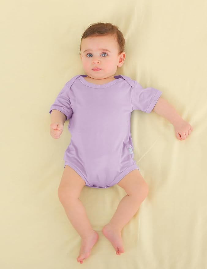 Jimonda Baby Bodysuits Rayon from Bamboo Short Sleeve Baby Boys Girls Rompers - Image 3