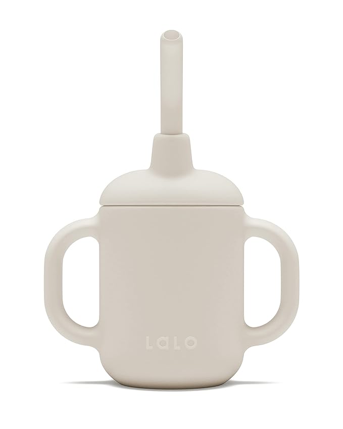 Lalo Little Cup, Non-Toxic Silicone Straw Cup by Lalo