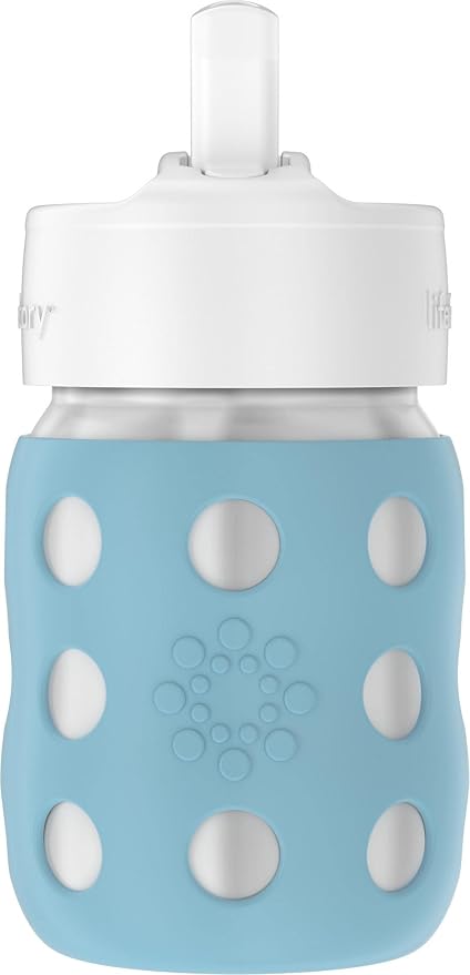 Lifefactory 8-Ounce Stainless-Steel Vacuum-Insulated Wide-Neck Baby Bottle by Lifefactory