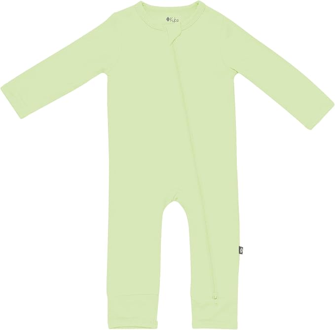KYTE BABY Unisex Rayon Made From Bamboo Zippered Rompers 0-24 Months by KYTEBABY