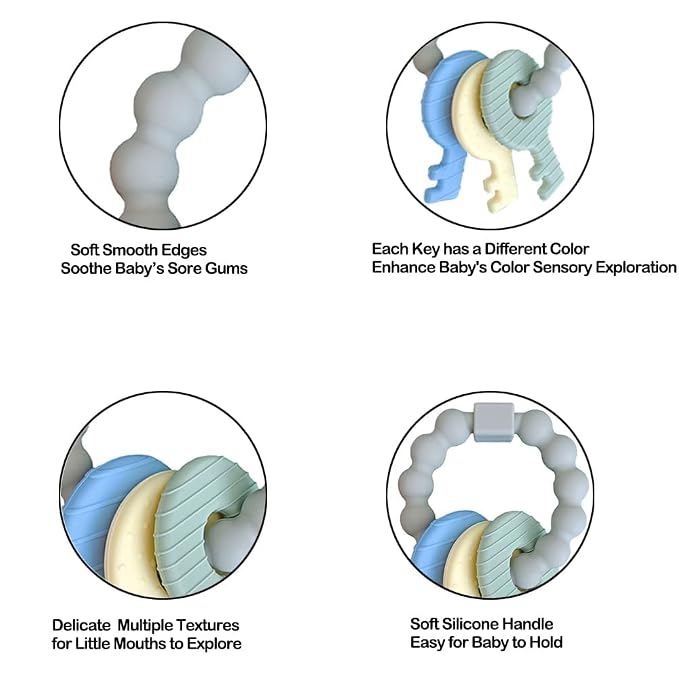 Baby Teether Keys, Teething Keys Toys - Image 2
