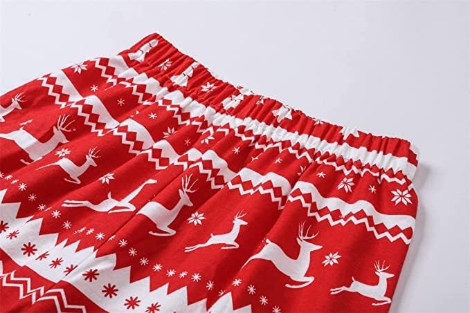 Schbbbta Family Matching Pajamas Holiday Sleepwear Long Sleeve Pjs Sets - Image 6