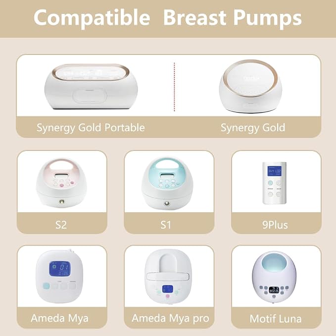 4pack Breast Pump Parts, for Spectra S2 S1 9 Plus Parts, Replace to Spectra - Image 2