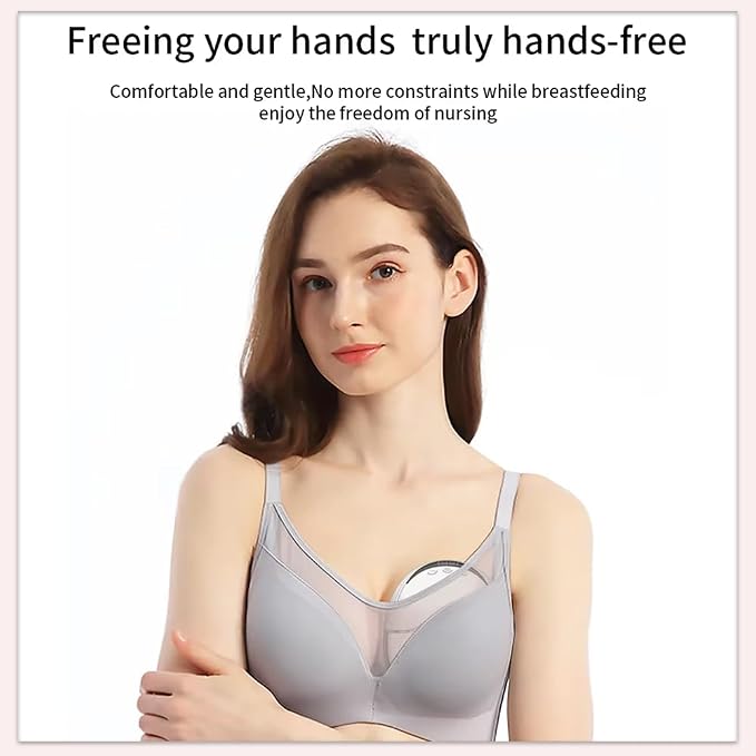 Wearable Breastfeeding Pump, 4 Modes & 12 Levels, Hands Free Breast Pump - Image 3