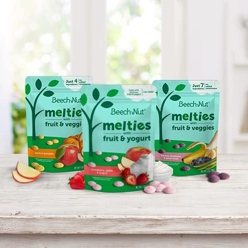 Beech-Nut Melties Baby & Toddler Snack Melts, Banana Blueberry Green Bean - Image 8